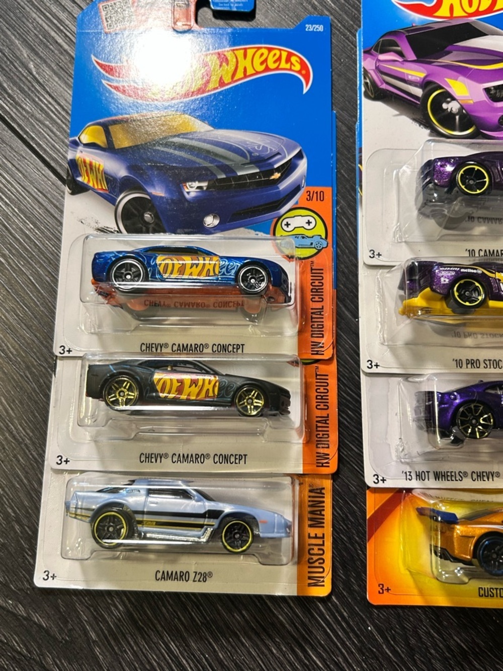 Hot Wheels Camaro Lot Diecast Cars x10 card wear - Picture 3 of 6